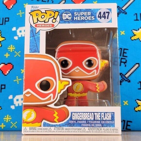 Funko PoP DC Super Heroes Gingerbread Flash #447 Collectible Vinyl Figure New - Picture 1 of 6